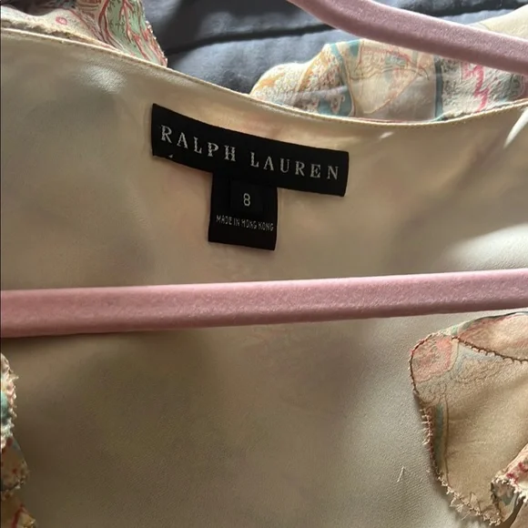 Ralph Lauren Cream and Pink Dress - Picture 1 of 4